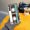 Ретро-кейс-кассета для Samsung Galaxy A41 A24 A55 A26 A72 A36 A23 A53 A32 A22 A52 A51 A73 A35 A25 A71 Черный Мягкий Телефон