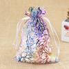 Favor Wrapping Supplies Jewelry Gift Package Organza Bag Hot Stamping Drawstring Candy Pouch