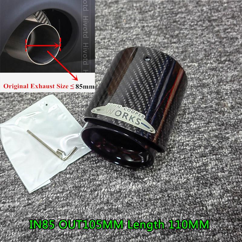 1 Pc Car Accessories For Mini Cooper F54 F55 F56 F57 R60 R61 F60 R55 R56 R57 R58 R59 S JCW Exhaust Pipe Muffler Tip Tailpipes