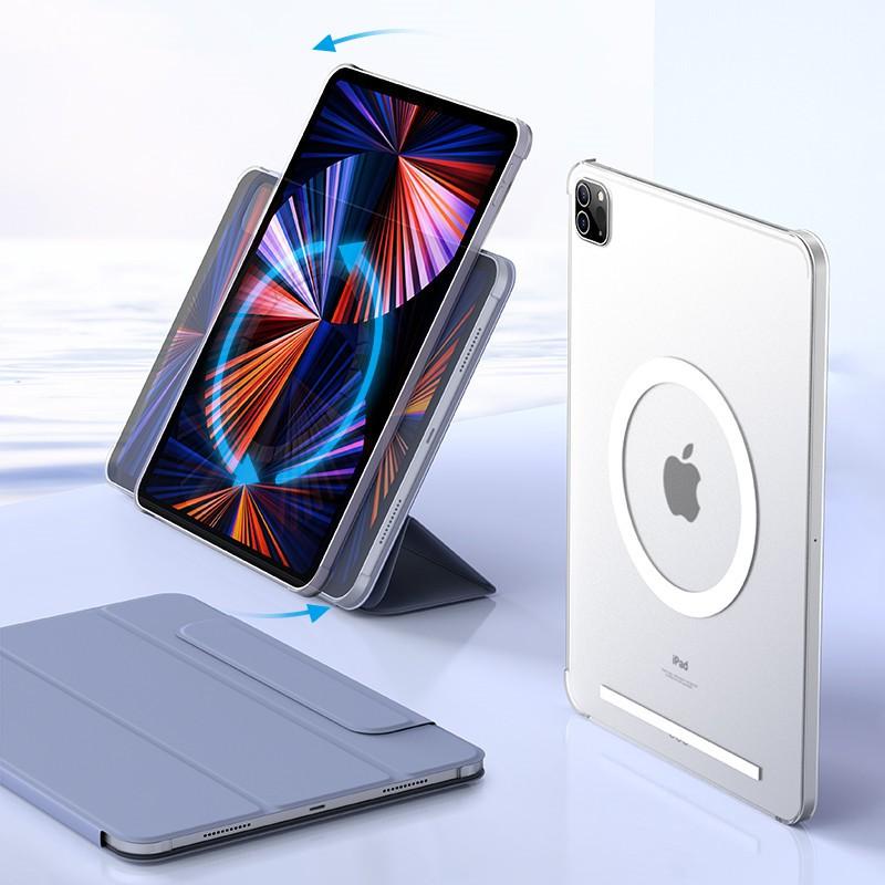 Чехол для iPad Pro 11 дюймов 2021 года, магнитный, съемный, жесткий корпус, с подставкой, вращающейся на 360°, функция сна/пробуждения