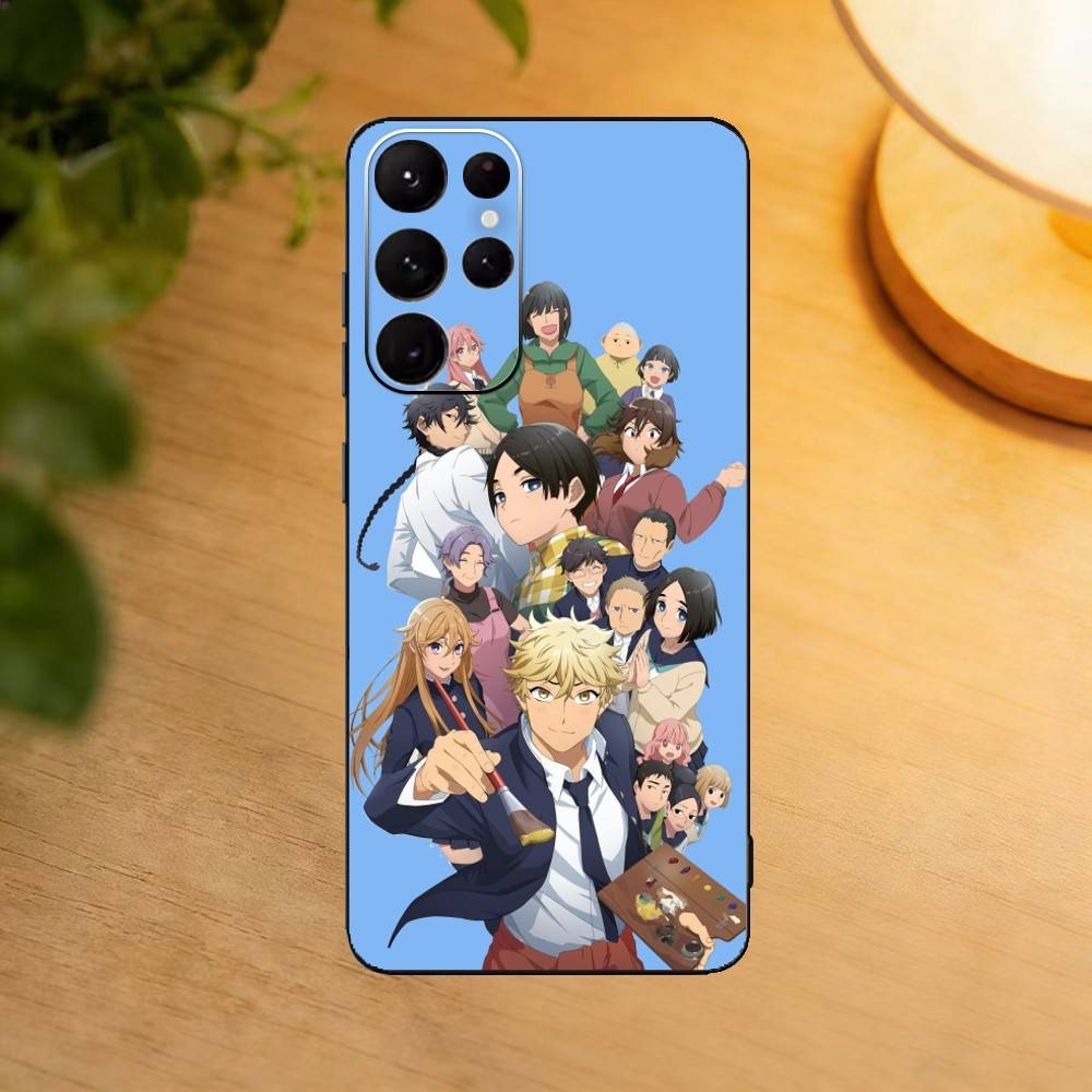 Blue Period Yatora phone Case For Samsung S25,24,21,22,23,30,Ultra,20,Plus,Fe,Lite,Note Soft Black Cover
