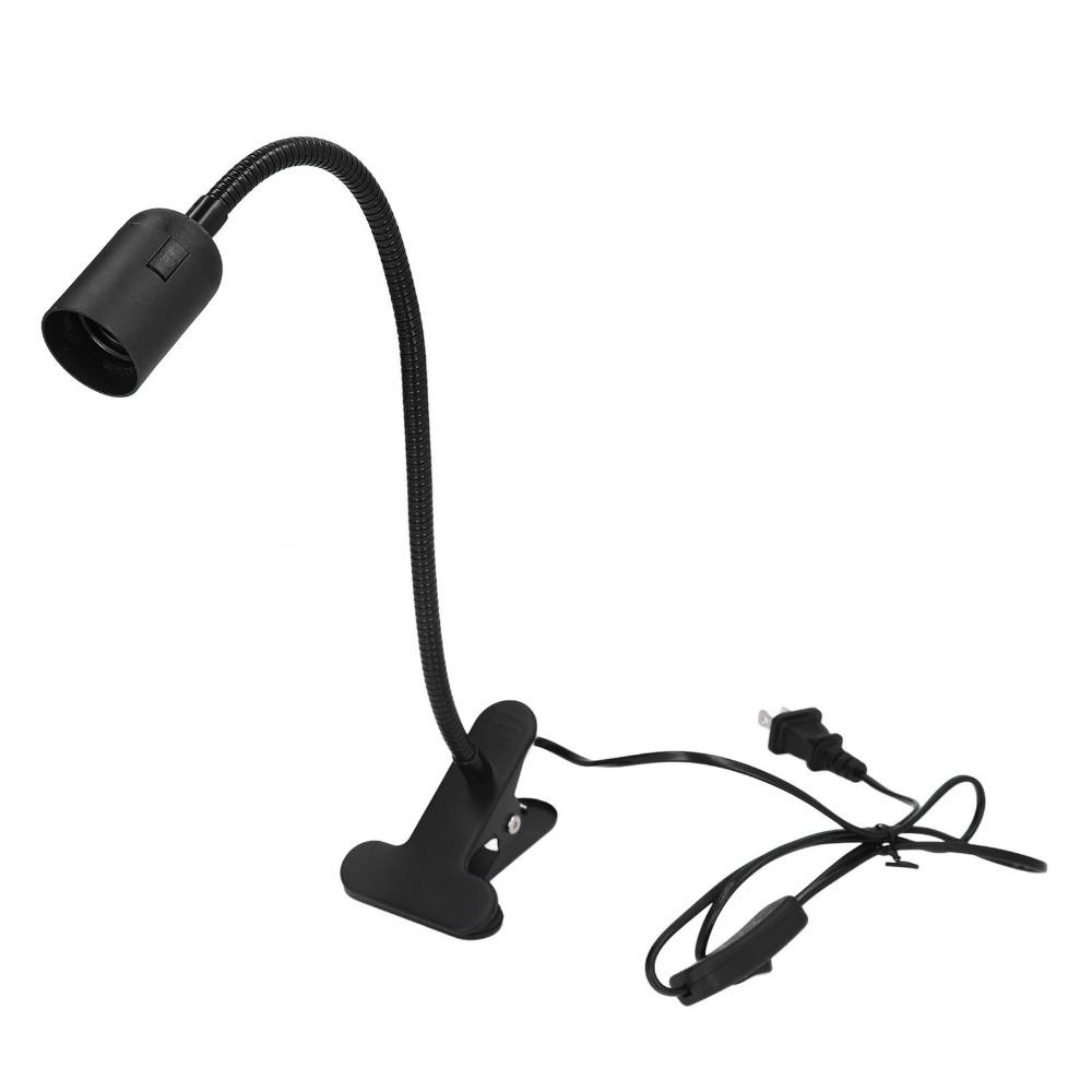 Aluminum+ABS Desk Lamp Holder E27 Reading Lamp Holder Easy Clip Lamp Holder Dormitory