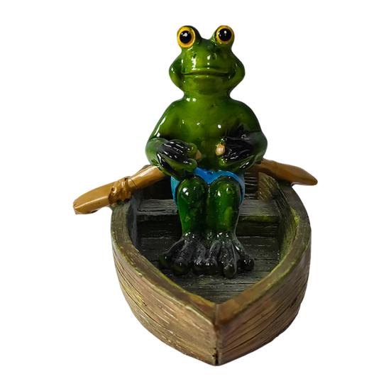 Floating Frog Decoration Pond Frog Decoration Resin Lying Frog Figure for Outdoor Garden Pond Swimming Pool Decor