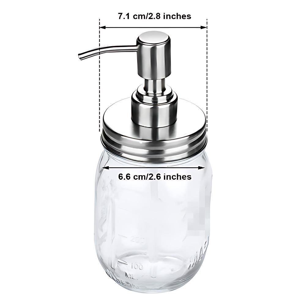 1 упаковка Mason Jar сироп дозатор для 2.56-дюймовых стеклянных банок пищевой нержавеющей стали водонепроницаемый