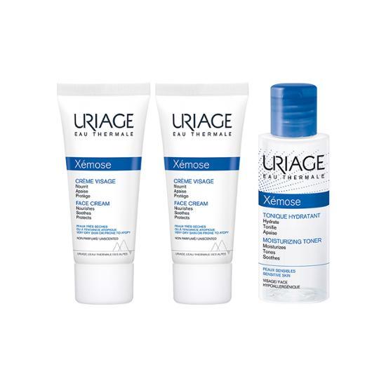 Uriage Удаление волос на лице Двойной специальный (40мл+40мл+Тонер для депиляции 50мл бесплатно)