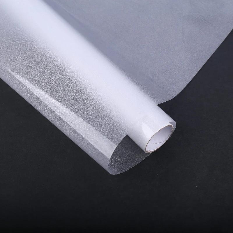 Матовая белая оконная пленка, матовое теплозащитное покрытие для стекла, непрозрачная электростатическая самоклеящаяся наклейка на дверь для ванной комнаты