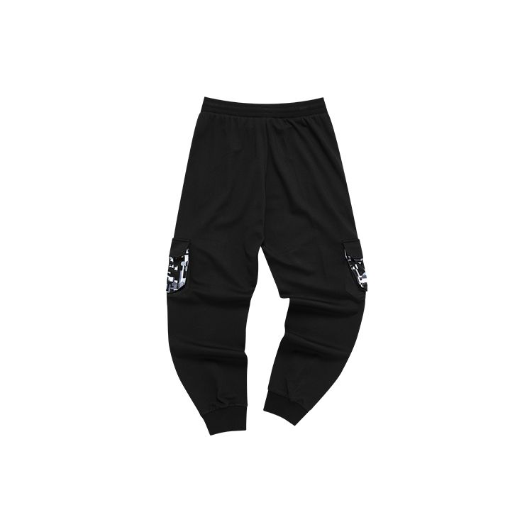 Fila Fusion X White Mountaineering Спортивные брюки с манжетами и карманами-мозаикой Женские брюки Глубокий черный T11W137603FBK