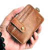 Держатель для карт из натуральной кожи Кошелек для кредитных карт Мини-тонкий кошелек для карт и держатели для удостоверений личности Мужской держатель для карт