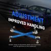 BEVINSEE Adjustable Front Sway Bar End Link Kit for BMW E92 E90 E91 E93 E82 E87 E81 E88 Z4 E89 X1 E84 Replace 31356765933/4