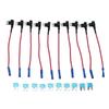 10 Pack Fuse Holder Add A Circuit Dual Slots Fuse TAP Adapter with 15AMP Mini ATM Blade