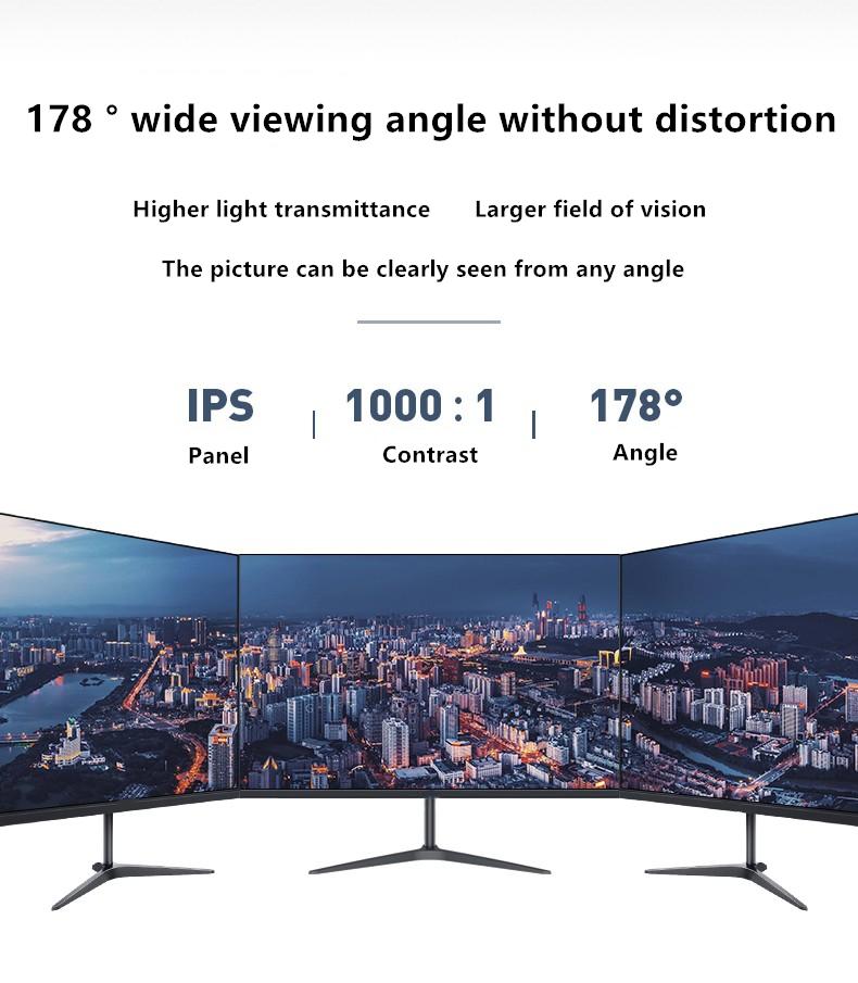 FYHXele 24 27-дюймовый монитор 2K 75 Гц QHD IPS панель ЖК-дисплей плоский игровой монитор 1 мс Дисплей HDMI DP Поддержка G-Sync AMD FREESYNC 2560*1440