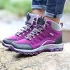 Unisex High-Top Hiking Shoes - Non-slip, Wear-Resistant, Plus Velvet for Autumn & Winter, Trail Running, Large Sizes Available