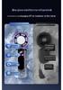New Turbo Handheld Mini Fan with 199-Speed USB Charging & Digital Display - Powerful Cooling