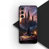 Для Samsung Galaxy S10 S8 S9 Plus A33 A34 A31 70 A71 A72 Note 20 9 8 S10E Чехол для телефона Мягкий чехол Замок Гарри Поттер Палочка Сова