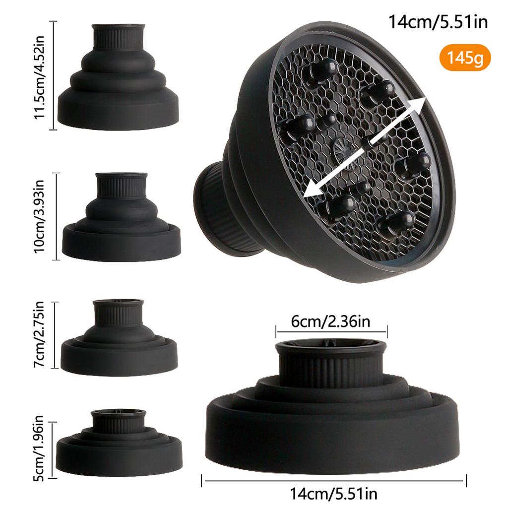 Складная насадка-диффузор для фена Ионный фен Быстрая сушка Портативный Дорожный Складной Легкий Силиконовый