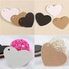 DIY Wave Edge Love Heart Gift Paper Label Price Hang Tags Wedding Party Cards