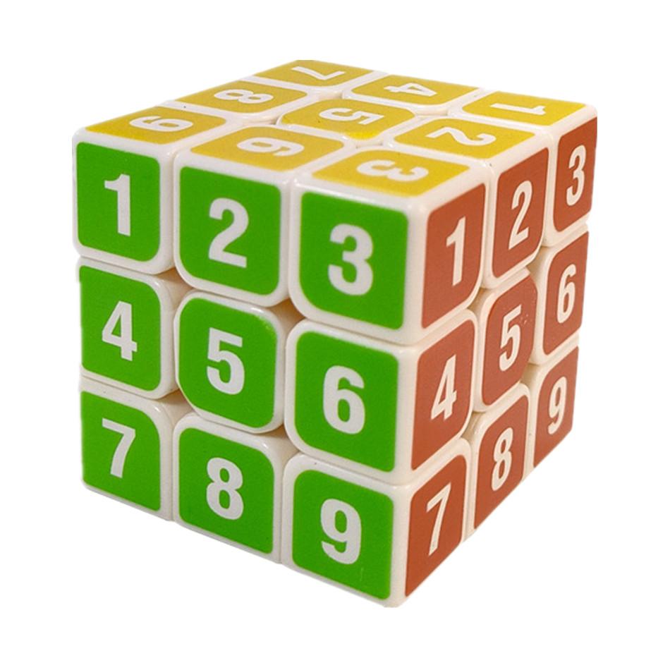 Веселый цифровой кубик Рубика 3x3, гладкий, без наклеек, Судоку 3x3x3, Магический куб, Головоломка, Кубо Магико, Игрушка, Подарки на День Рождения, Рождество для Детей