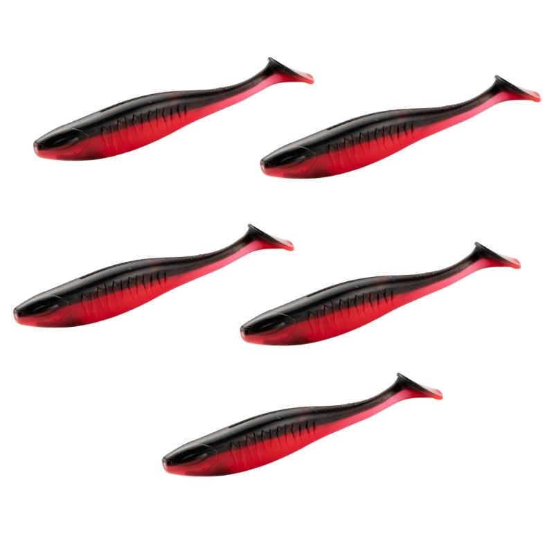 5 шт. Искусственные приманки Рыболовные приманки Swimbait с хвостовым лепестком для ловли форели и судака Приманки для ловли в соленой воде