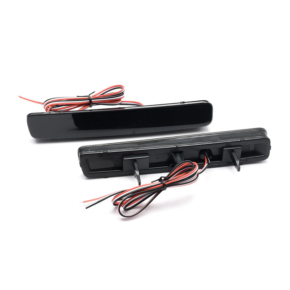 Дымчатый светодиодный отражатель заднего бампера для Toyota Yaris Cross 21 + Prius +/Prius V/Prius C Scion, автомобильный задний тормозной стоп-сигнал