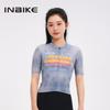 Womens Cycling Jersey Long Sleeve Quick Dry Breathable Mesh Top Road Bike Use