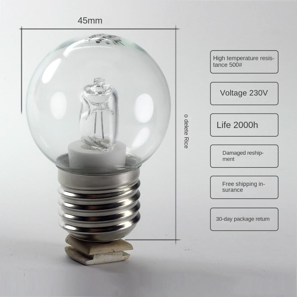 Salt Bulb Oven Lamp High Temperature Refrigerator Light Hot Filament Bulb Resistance 500 Degrees