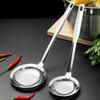 Ложка-сито из нержавеющей стали 304 с мелким ситом, прочная шумовка, дуршлаг, ручка с защитой от ожогов, фильтр для остатков, ложка с прорезями, кухонные принадлежности