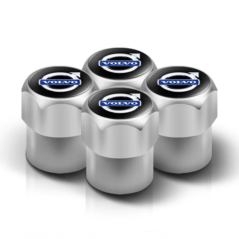 For Volvo Volvo Car Tire Wheel Valve Caps Cover Car Key Chain Ring Keychain For Volvo XC60 V50 V40 XC90 S60 S40 S80l V90 V60 EX9