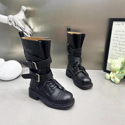 Ботильоны Мартина на толстом каблуке с пряжкой на ремешке, литературные, в стиле ретро, мягкие и удобные, ковбойские сапоги в западном стиле, средней высоты голенища, из пустынной ворсовой кожи, женские ботинки