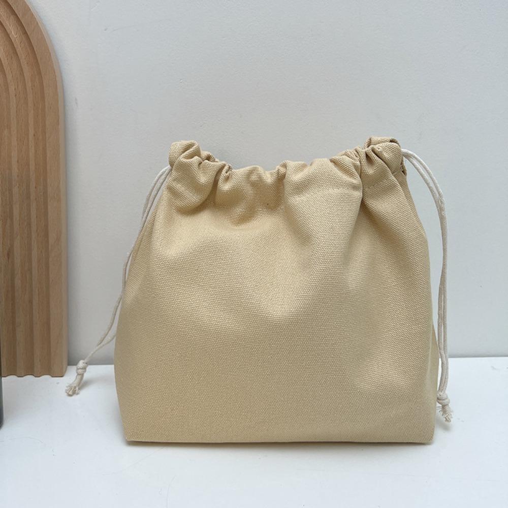 Cotton Storage Bag Candy Colour Sundries Organize Bags New Canvas Bag