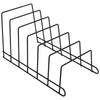 Black Metal Lids Plates Kitchen Organizer Rack For Drawer Cabinets