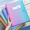 Прозрачная папка A3 Градиентный цвет Сумка для хранения тестовых листов Органайзер для документов Школа Офис