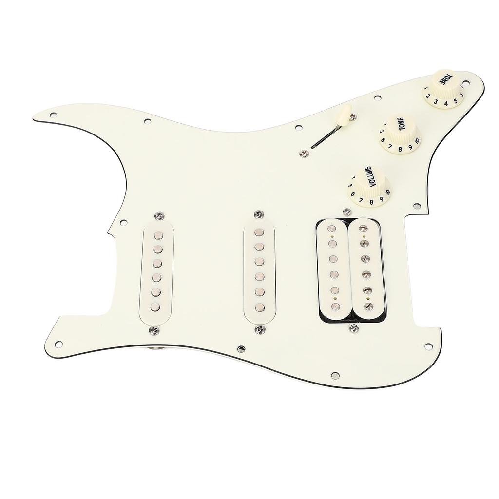 11 Hole SSH Pre Wired Guitar Loaded Pickguard Replacement Set for FD ST Electric Guitar
