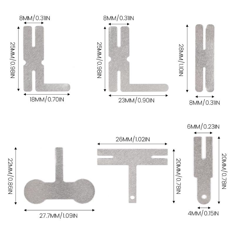 100 шт. Многоугольная никелевая пластина для аккумуляторов 18650, никелевая пластина для литиевых аккумуляторов для точечной сварки, листы для соединения аккумуляторов