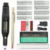 54 шт., электрическая микрограверная ручка, мини-набор инструментов для гравировки DIY для металлического стекла