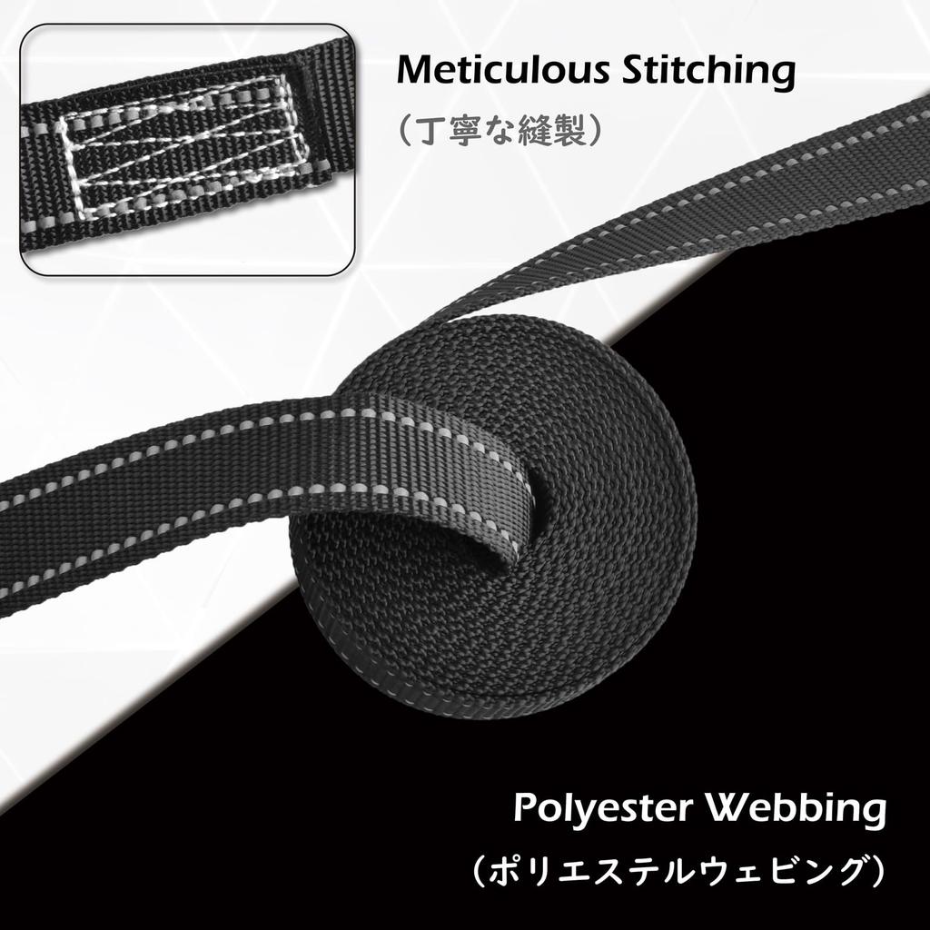 TRIWONDER Cargo Belts with Reflective Ratchet Lashing and Belts for Roof Fall and Earthquake Prevention 2 Tie-Down Material, Belts, Belts, Tie-Down