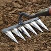Weed Puller Tool Detachable 6 Teeth Hand Weeding Tool Steel Gardening Weeder Claw Manual Weed Uprooting Remover Tool for Garden Backyard Farm