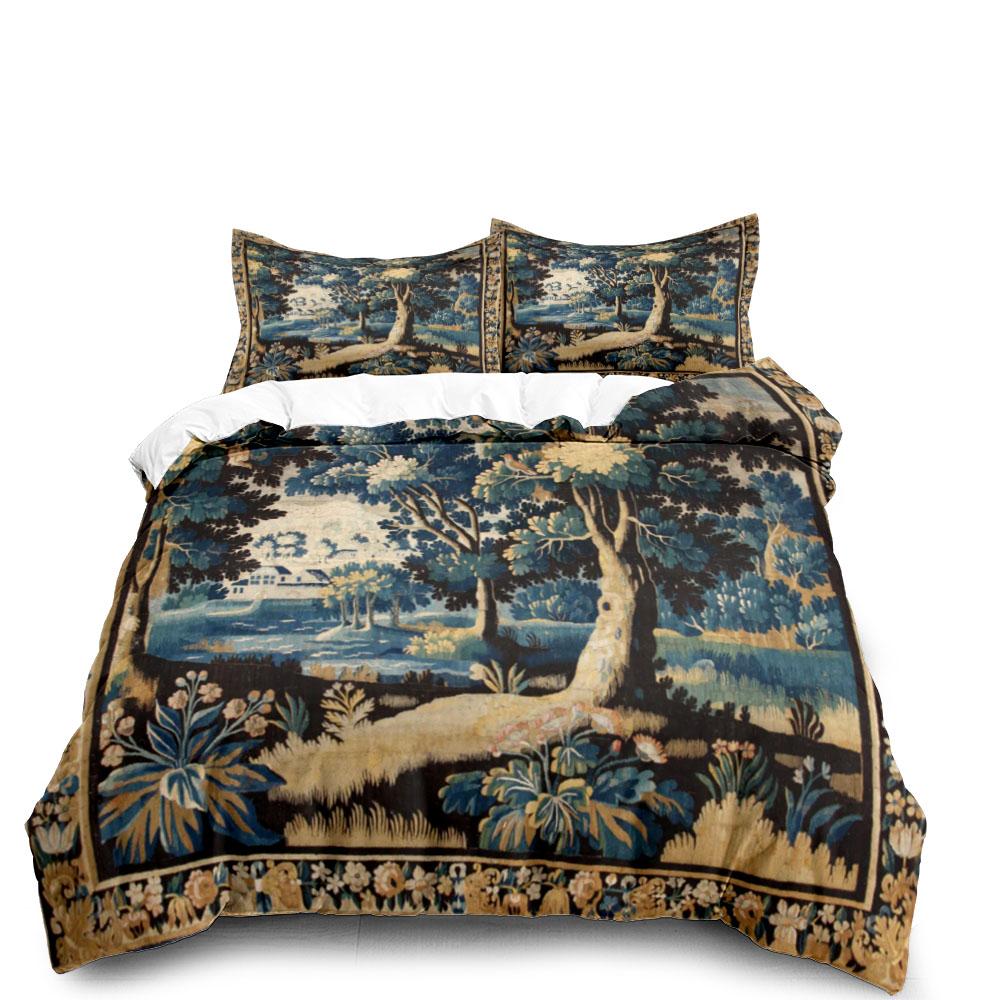 Антикварный комплект пододеяльников Aubusson King Queen Double Full Twin Single Size Комплект постельного белья