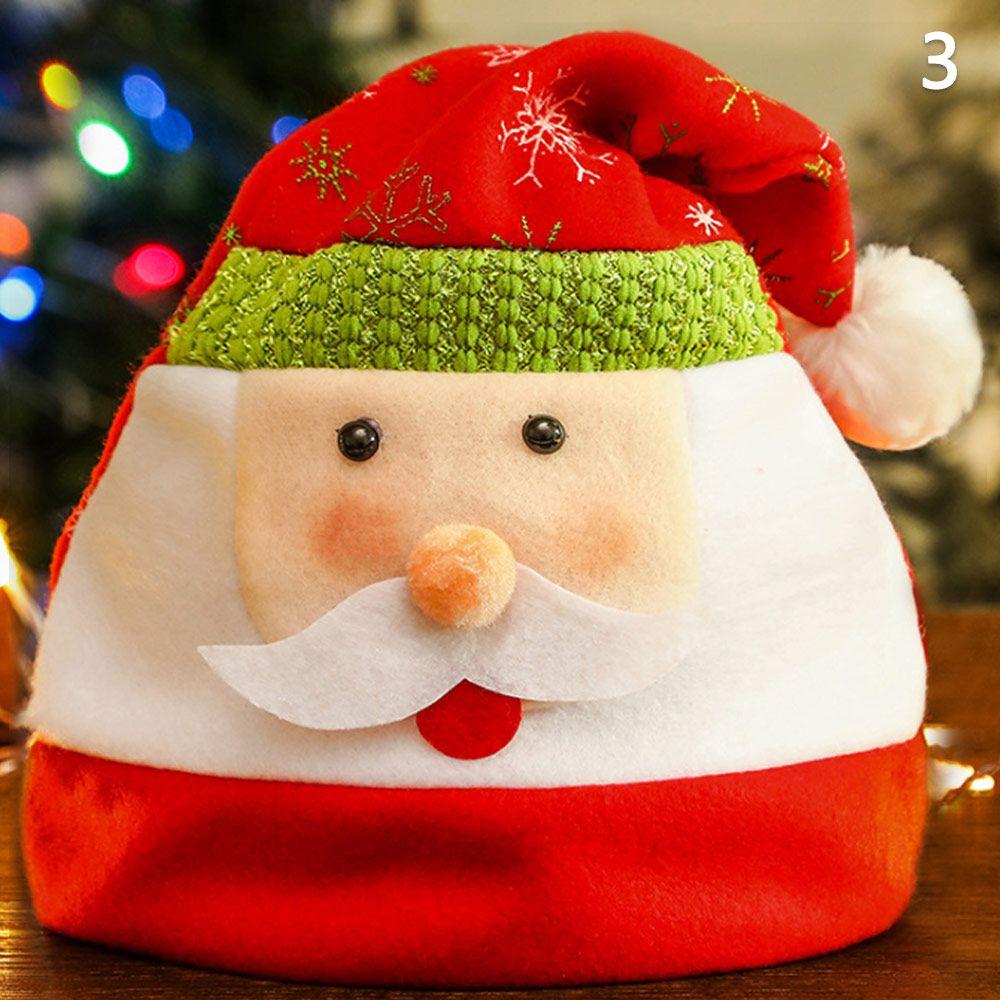 Merry Christmas Cartoon Classic Festival Supplies Plush Santa Claus Cap Christmas Hat