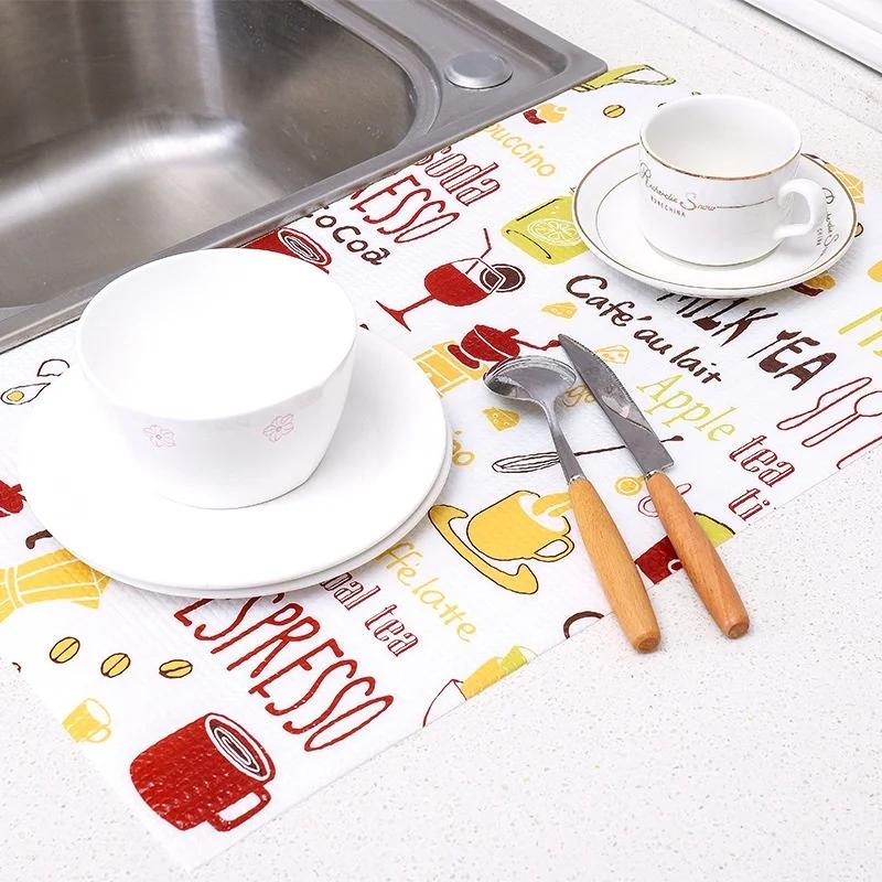 Cut Cabinets Pad Paper Drawer Thick Waterproof Moisture Kitchen Stickers Suitable for Shoes Wardrobe