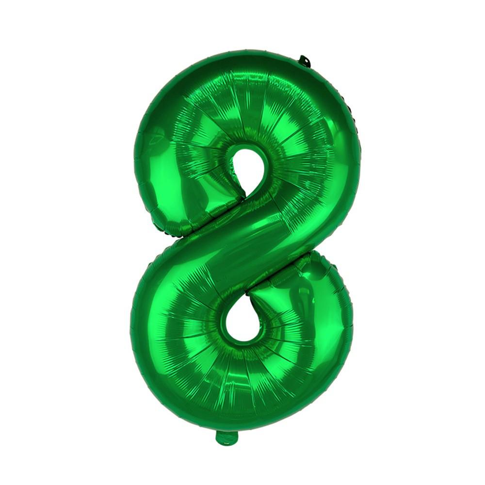 32-Inch US Number Birthday Party Balloons - Individual Aluminum Film