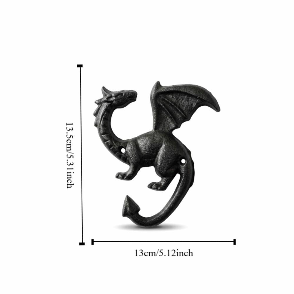 Multi-functional Wall Mount Key Rack Iron Car Key Hook Rack Iron Dragon Tail Hook for Home