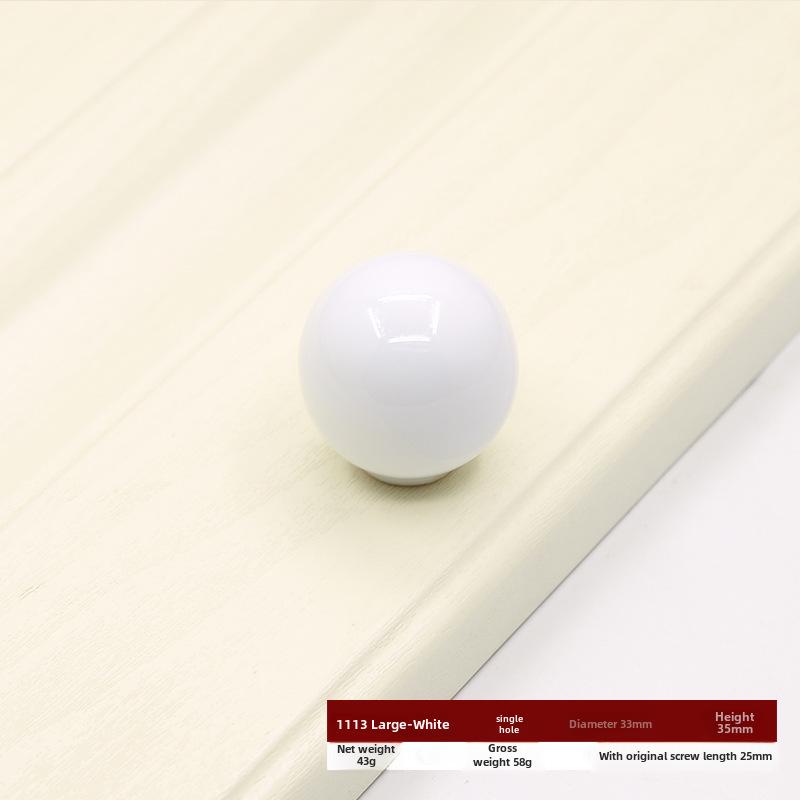 Круглая цветная керамическая дверная ручка для шкафов, гардеробов и ящиков