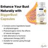 Капсулы BiggerBust – добавки для увеличения и укрепления груди (90 капсул) | Натуральные ингредиенты | Увеличение размера и упругости груди