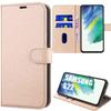 Case - Booling - for Samsung S22 - Gold - Shockproof - Soft Leather Effect