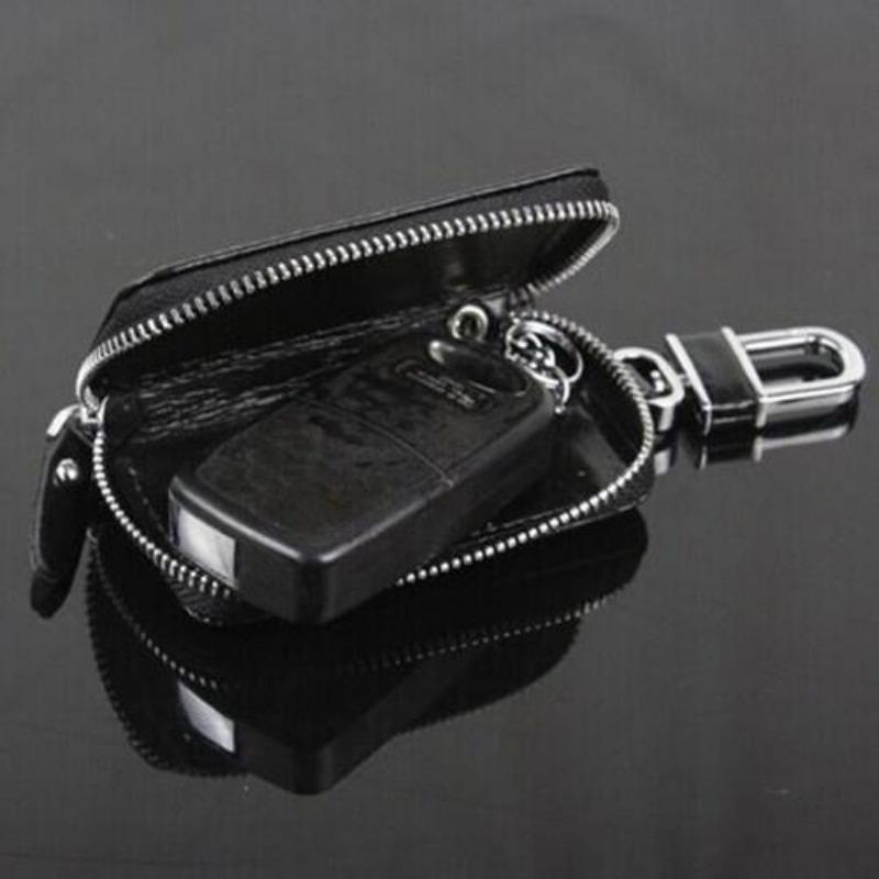 1 X PU Leather Logo Car Key Bag Key Holder Keychain Keyring (8*5cm)