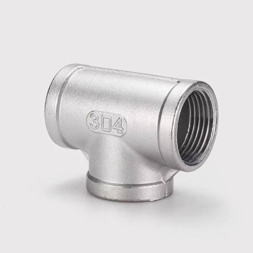 304 Stainless Steel Pipe Fitting BSP Female Thread Three-Way Female Thread Adapter 1/8" 1/4" 3/8" 1/2" 3/4" 1" Pipe Tee Adapter