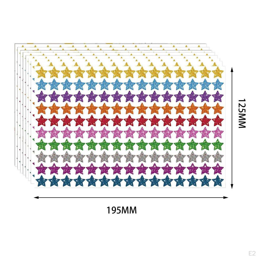 Star Stickers Five Pointed Mini Sticker Party Favor Reward Behavior Chart Labels Incentive