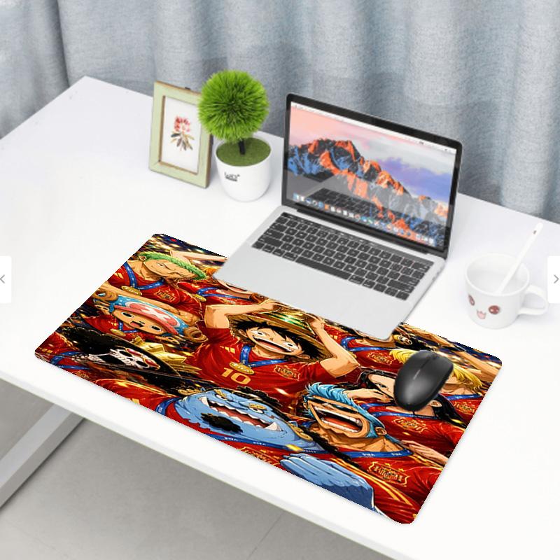 One Piece Print Mouse Pad, Anti‑Slip Desktop keyboard Mat, for PC Laptop Gaming Working Daily Use, Cool Festival Surprise Gift