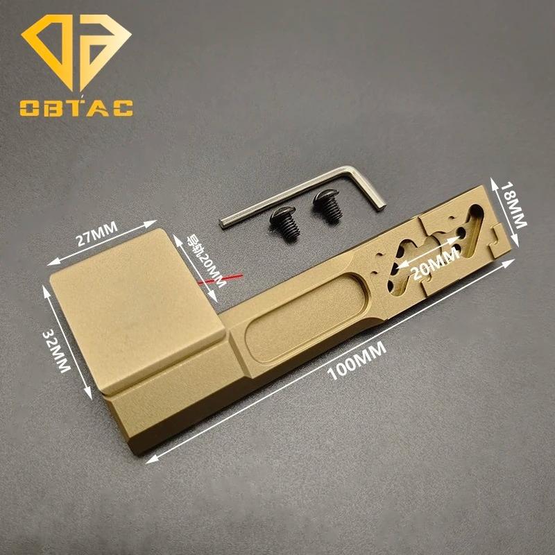 Airsoft Tactical Metal Offset Scout Light Mount for M300 M600 V2 Flashlight Mount Fit 20mm/M-system Rail Hunting Accessory2