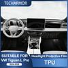 Защитная пленка из ТПУ для интерьера автомобиля, защита от царапин для VW Tiguan L Pro, прозрачная, устойчивая к разрывам наклейка, аксессуары для отделки